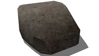 Small gray boulder