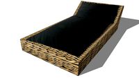 méridienne ST TROPEZ noire, Maisons du monde. Réf: 130.435 Prix:499