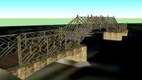Island Hall Wooden Chinese Bridge, Godmanchester