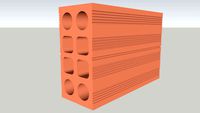 Bloco cerâmico 10x20x30