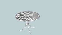48' round generic wrought iron patio table