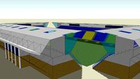 Modern Cantilevered Stadium