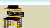 Bureau informatique en palettes