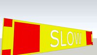 Reflective SLOW Sign