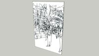Moments - fabric panel 1450mm x 2200mm