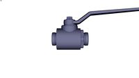 2-way ball valves with threaded connector Steel · DN 32 - DN 50