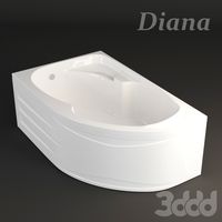 Ванна асимметричная Diana