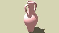 Terracotta Urn Grecian Style North African Libyan