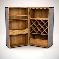 Винный шкаф Eichholtz wine cabinet Dixon black and white