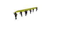 People 8 x Rowers carrying boat