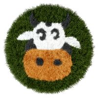 Детский ковер Коровка