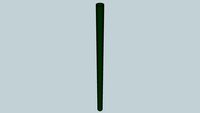 DeckoRail Round Balaster 3/4' Green