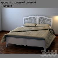 Кровать с кованной спинкой (Прованс)