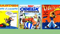 BD Gaston, Titeuf, Asterix et Obelix