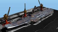 China Kuznetsov Aircraft Carrier at Dalian Port 中国大连瓦良格航空母舰