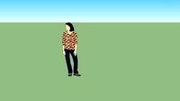 nancy has a shirt made out of pie