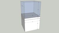 Display case square cube B