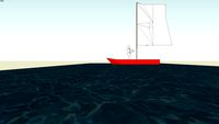 a red boat