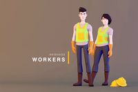 Workers | Lowpoly Characters