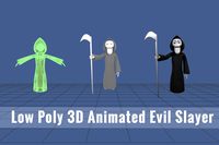 Low Poly 3D Animated Evil Slayer