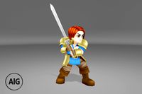 Anime Warrior With Sword