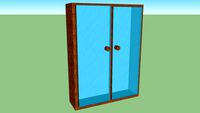 glass lackered wood cabnet