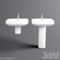 Раковина Duravit Happy D.2 с пьедесталом