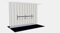 E-Z Shelving Wall Mounted Cantilever Heavy Duty Utility Storage Shelving Unit WM2S48X18X24-1-UR