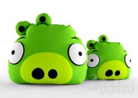 Angry Bird Pillow Green