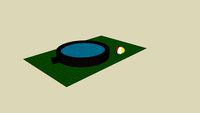 Pool with beach ball