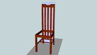 Mackintosh-style dining chair