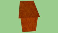 Wood venier computer desk