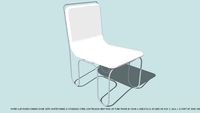 CHAIR DINING MAREN PAPER CLIP & WHITE CUSHION BY JOHN A WEICK RA