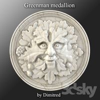 Decorative medallion &amp;quot;Greenman&amp;quot;
