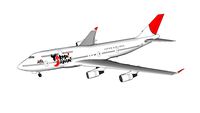 Japan Airlines Boeing 747-400 in Yokoso! Japan livery