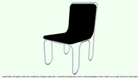 CHAIR SIDE DARK BROWN BY JOHN A WEICK RA & AP LEED