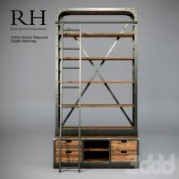 Restoration Hardware - 1950s Dutch Shipyard Triple Shelving