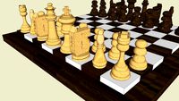 chess set and pieces by stephen cross