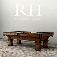 RH/ BRUNSWICK VINTAGE 1906 BILLIARDS TABLE