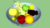 Fruit bowl (Low poly)