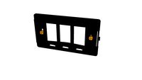Supporto porta apparecchi tipo Magic BTicino 3 posti
