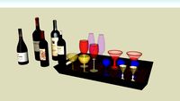 bandeja e vinhos
