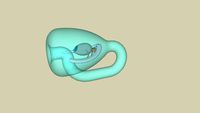 Space SHIP IN A Klein BOTTLE (Ship in a Bottle)