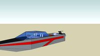 Speedboot met gun