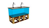Mueble Acuario para Crianza (140X60X50 cm)