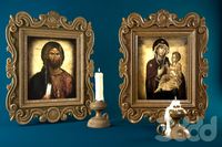 Иконы, свечи