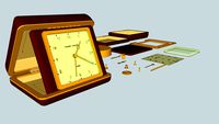 Phinney-Walker Travel Alarm Clock with Components (Filled)