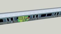 vagon del tren urbano en Puerto Rico