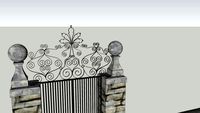 PORTAIL DE JARDIN FORGE