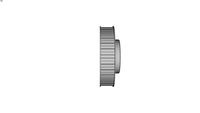 Poulie dente monobloc pas 12.7 mm (1/2'') pour courroie largeur 25,4 mm